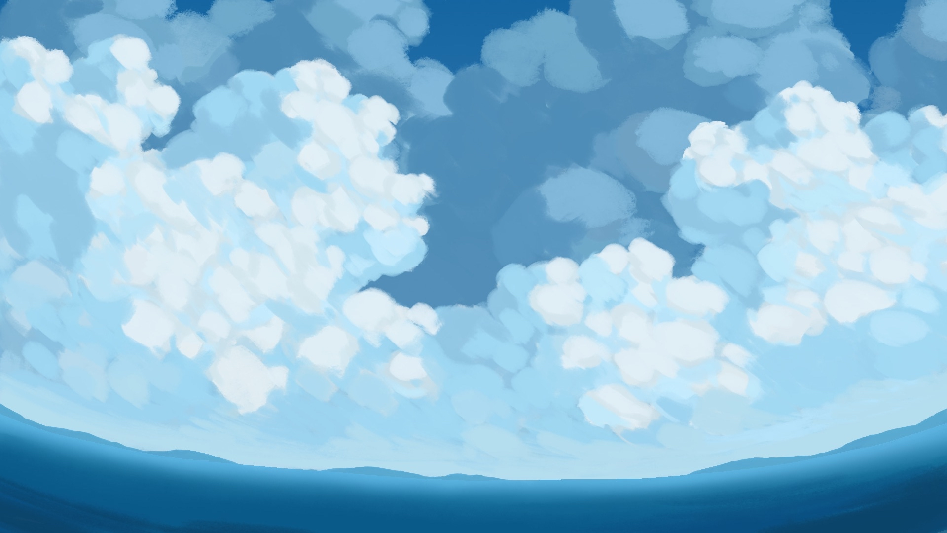 Sky with clouds artwork